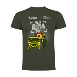 Tricou culoare verde-aventura dedicat raidului memorial Prunaru