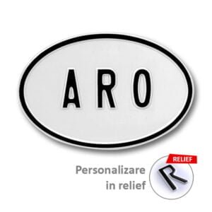 placa ovala "ARO"