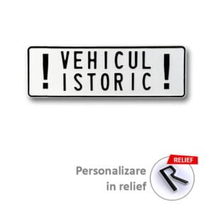 placa vehicul istoric fara numar