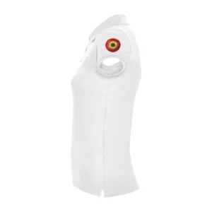 Alternative view of Tricou de dama brodat RETROMOBIL alb