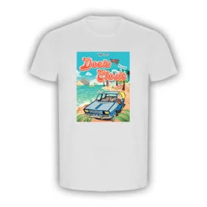 Tricou alb "Dacia clasic"