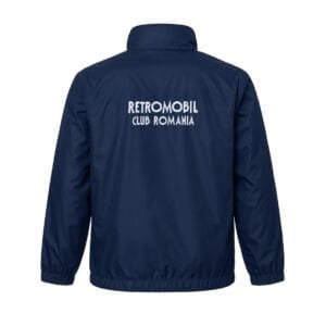 Geacă de ploaie Retromobil România Navy Blue personalizată